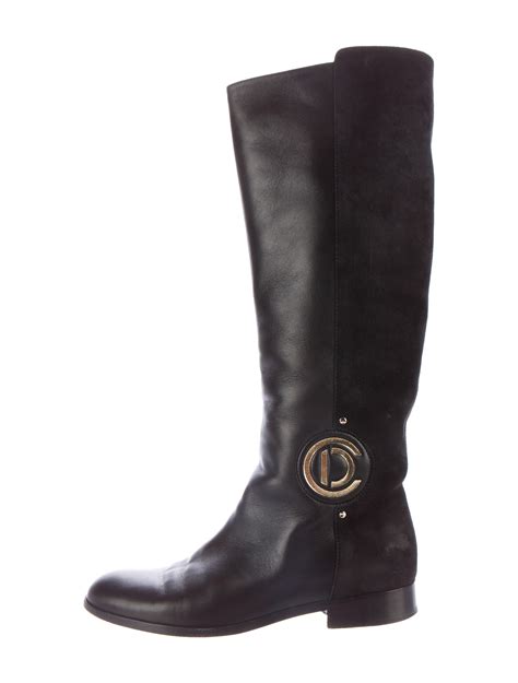 christian dior ladies boots|christian dior knee high boots.